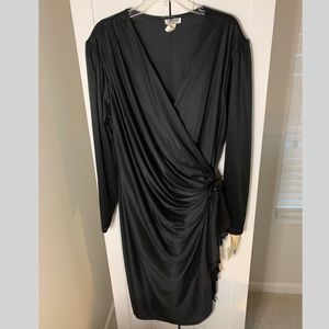 Vintage Retro Plus Size Black Party Dress